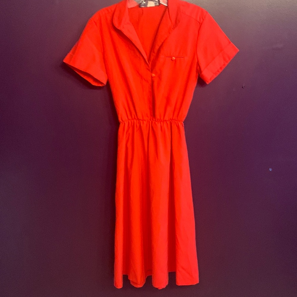 Womens vintage red dress